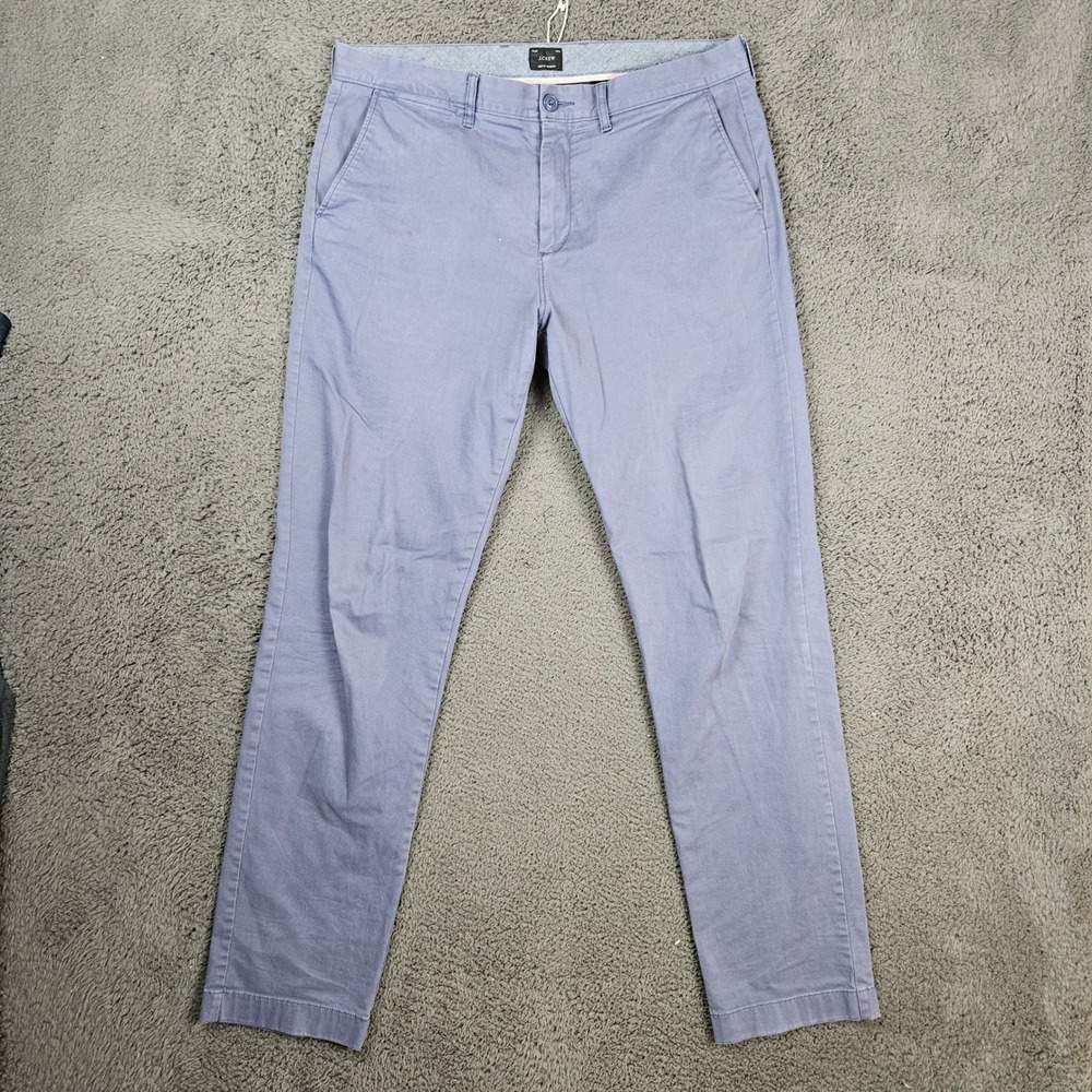 J.Crew 770 Straight Fit Chino Pants Mens 34x34‎ Blue Slate Cotton Casual